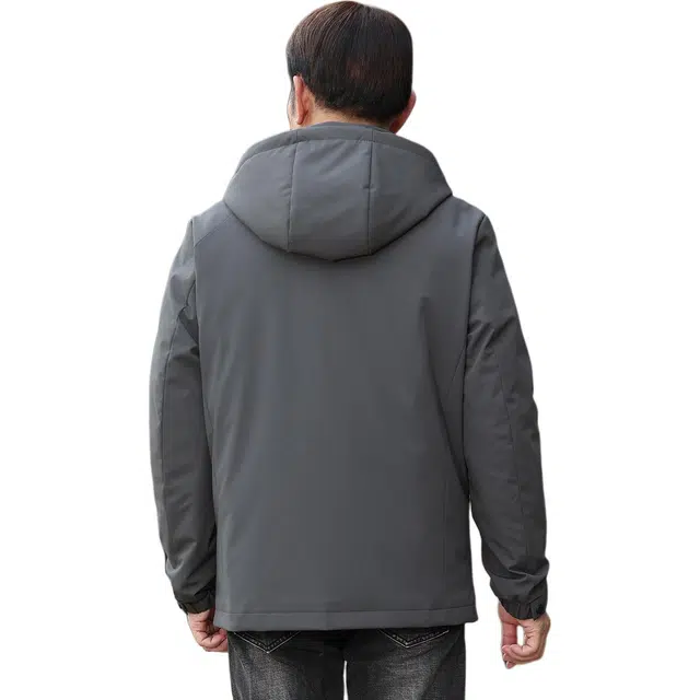 雅鹿 户外运动防风防水商务休闲装轻奢保暖抗风防寒外套羽绒服 男款