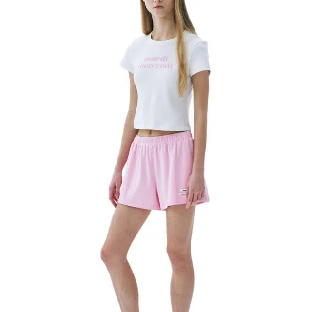 MARDI MERCREDI CROPPED FITTED TSHIRT SS25T
