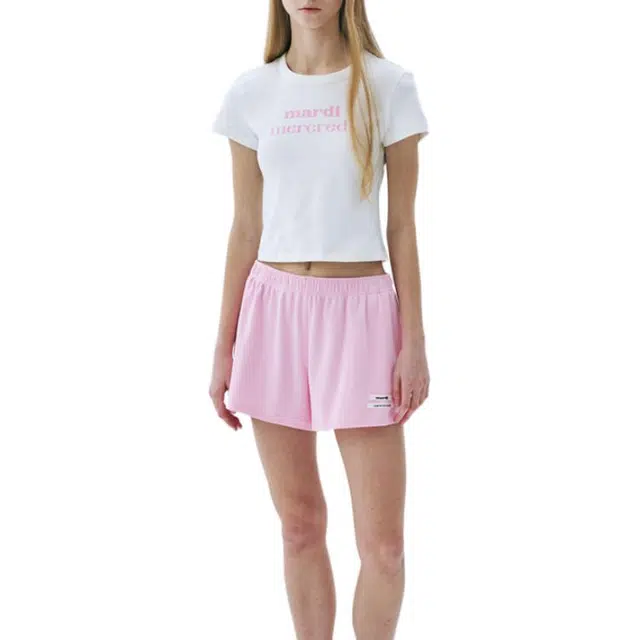 MARDI MERCREDI CROPPED FITTED TSHIRT SS25T