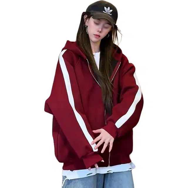 单爵 美式拉链开衫上衣男款秋冬穿搭高级感连帽卫衣夹克 男女同款