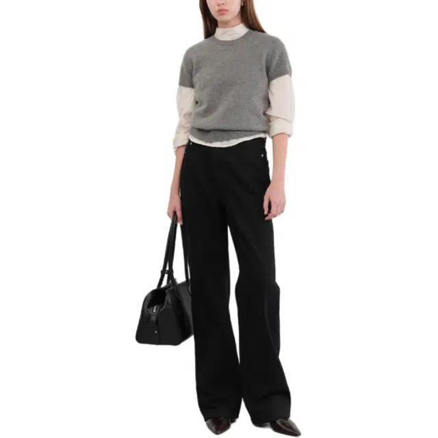 Dunst RELAXED FLARE JEANS BLACK