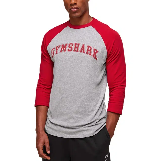 GYMSHARK GSLC Raglan 34 Sleeve logoT