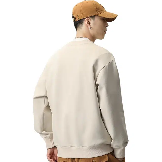 炳盛 美式重磅圆领高级感宽松长袖卫衣 男女同款