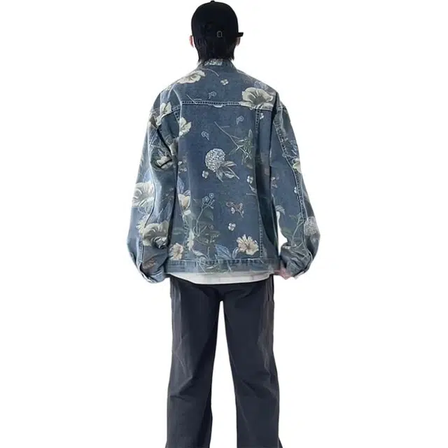 太子龍 高街潮牌破洞工装春秋季翻领青少年宽松复古褂子长袖牛仔外套 男女同款