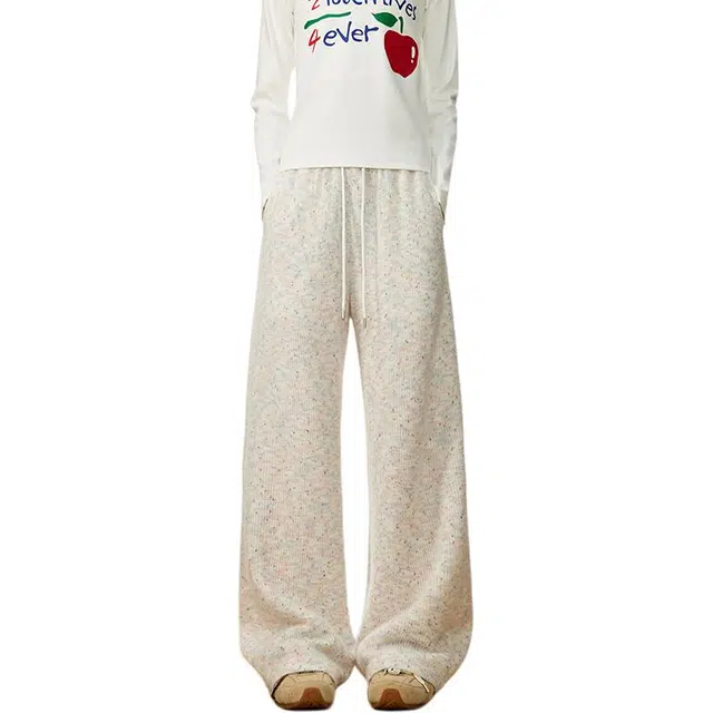 头号青年 韩系高街潮流抽绳垂坠感宽松直筒休闲裤 男女同款 花色