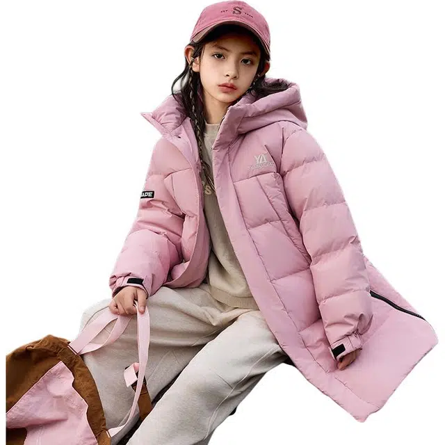 雅鹿 连帽舒适柔软亲肤羽绒服 青少年