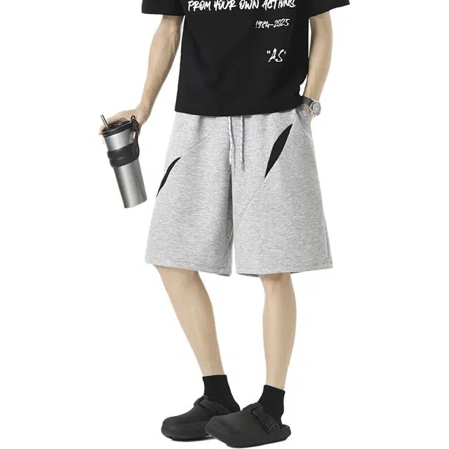 单爵 针织垂感高级感夏季薄款五分休闲短裤 男女同款