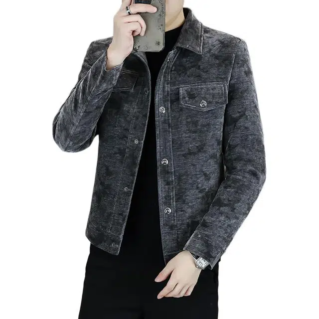 太子龍 时尚百搭外套翻领潮流帅气短款夹克 男款