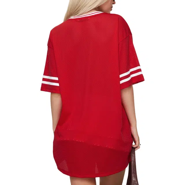 PRINCESS POLLY Michail jersey mini dress V