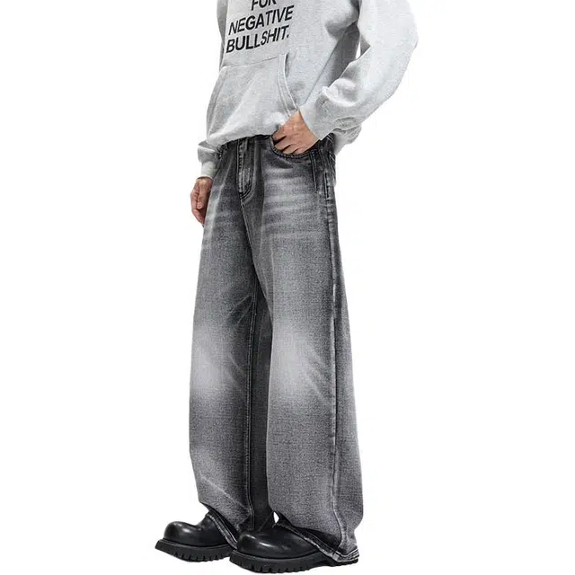 海尔斯 美式百搭时尚简约休闲牛仔裤 男款