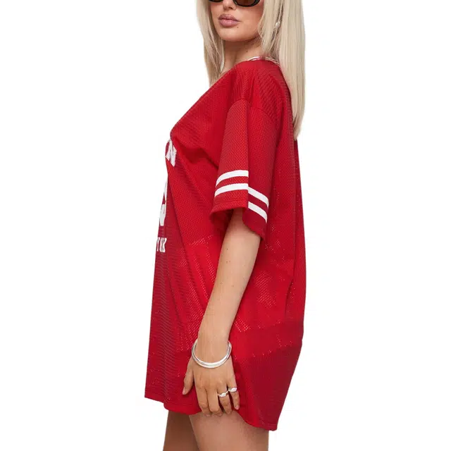 PRINCESS POLLY Michail jersey mini dress V