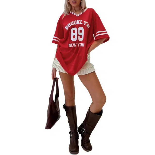 PRINCESS POLLY Michail jersey mini dress V