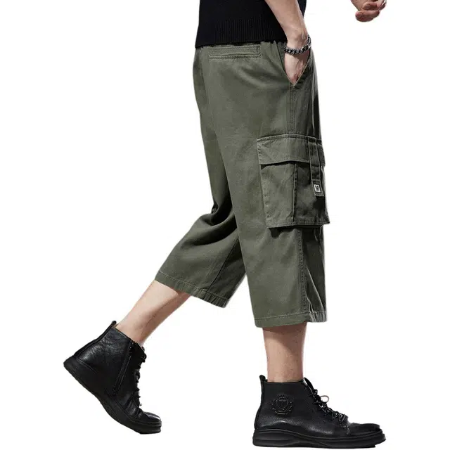 贵色 高街复古废土风松弛感潮牌休闲透气吸汗工装短裤 男女同款