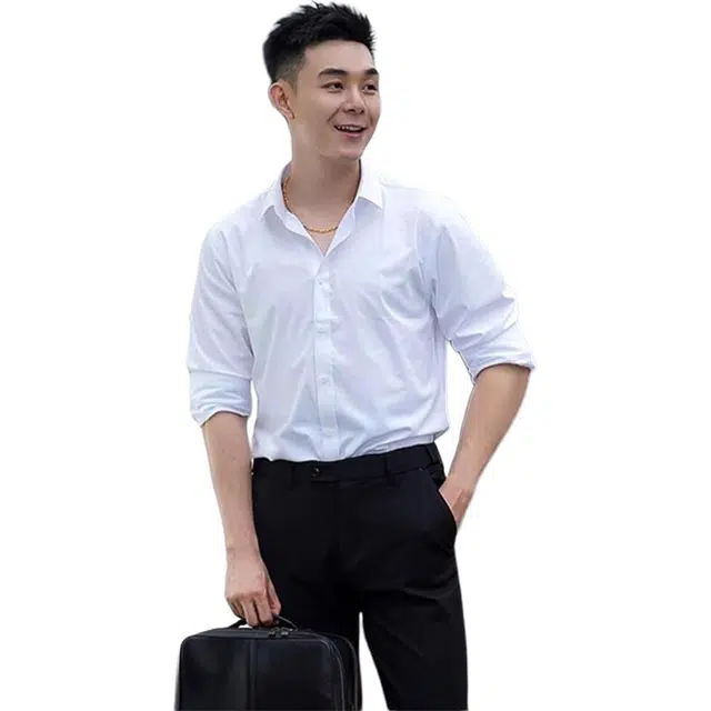 徐百货 美式雅痞风修身长袖意式那不勒斯西装内搭高级感衬衫 男女同款