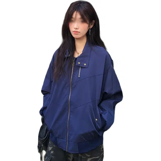 单爵 美式飞行员外套男款秋季高级感立领夹克 男女同款