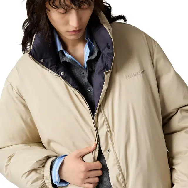 Miu Miu Reversible Logo Down Jacket