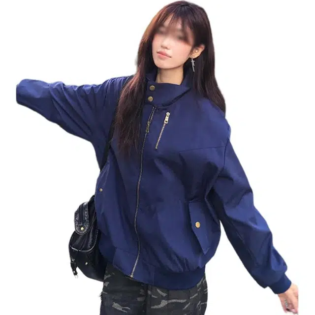 单爵 美式飞行员外套男款秋季高级感立领夹克 男女同款