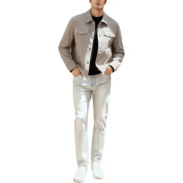 丹宁哲学 高档舒适抗皱散口袖标准通勤风工装夹克 男款