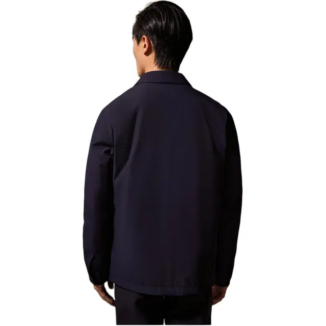 迪柯尼 简约商务休闲防风纯色羽绒服 男款 深宝蓝