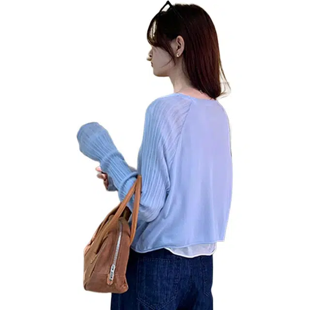 水中花 慵懒穿搭秋冬外搭舒适针织衫 女款