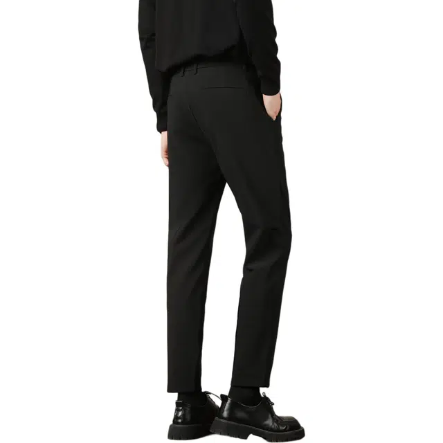 吉肯蒂 轻奢男士弹力九分小西裤秋冬季修身直筒坠感高级休闲裤 男款