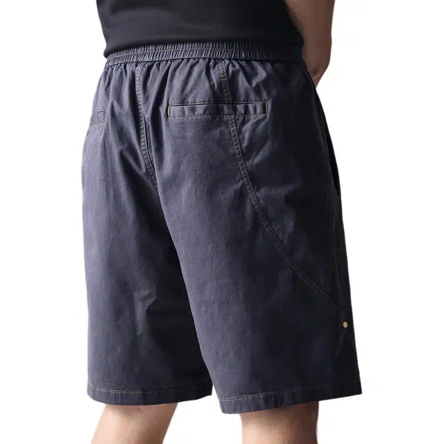 贵色 美式百搭宽松高端山系拼接复古港风学生潮流五分工装短裤 男女同款