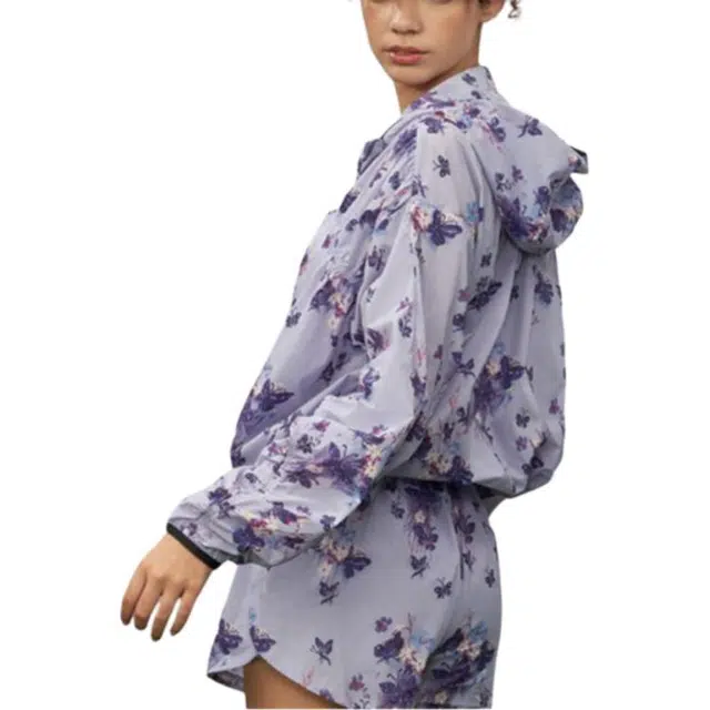 安娜苏 蝶影花园轻薄外套户外运动防晒服 女款