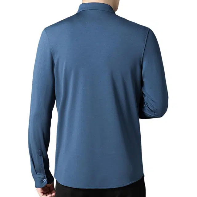 太子龍 斜条纹印花休闲潮流翻领衬衫 男款