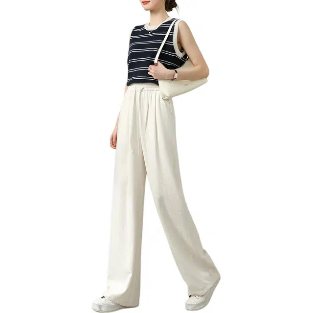 惟熙 裤子薄款宽松高腰休闲裤 女款