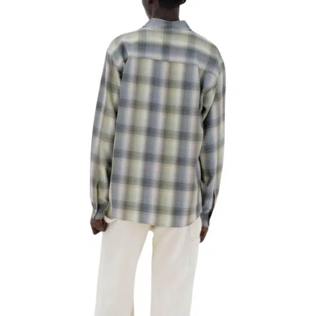 Auralee FW25 SUPER LIGHT WOOL CHECK SHIRT
