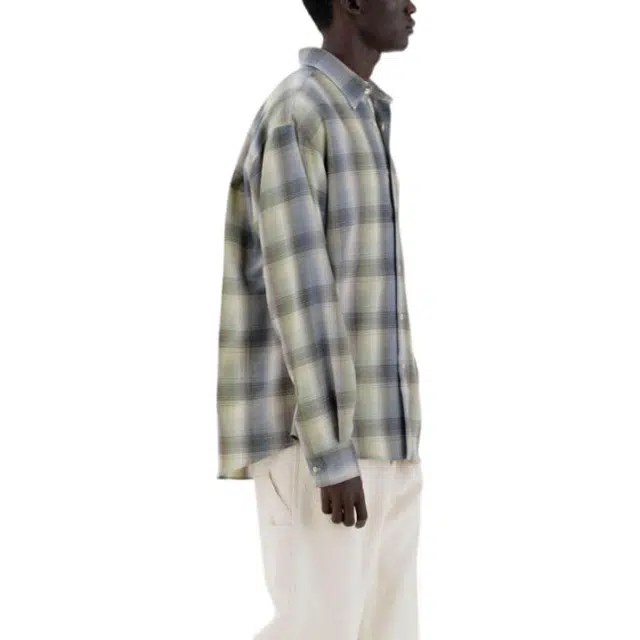 Auralee FW25 SUPER LIGHT WOOL CHECK SHIRT