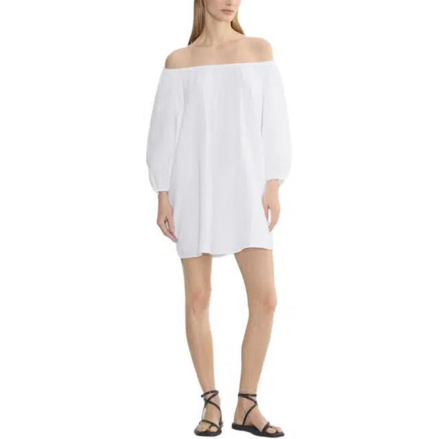 ARITZIA SS25 Little Moon AirPlush Cotton Fig Dress