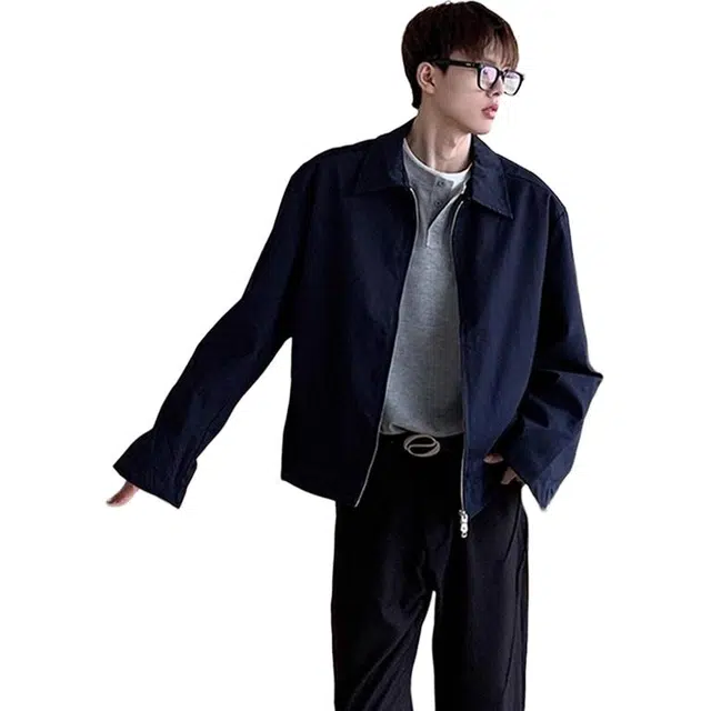 单爵 短款外套男潮牌高级感痞帅行政美式复古夹克 男女同款