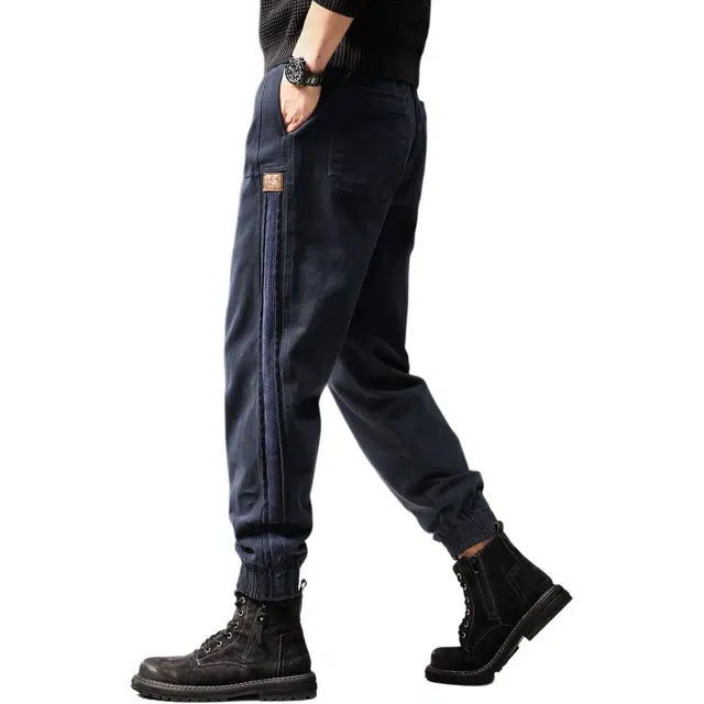 贵色 日系潮流时尚复古城市机能风潮牌高街痞帅阿美咔叽日常出行穿搭宽松锥形哈伦裤工装裤 男女同款