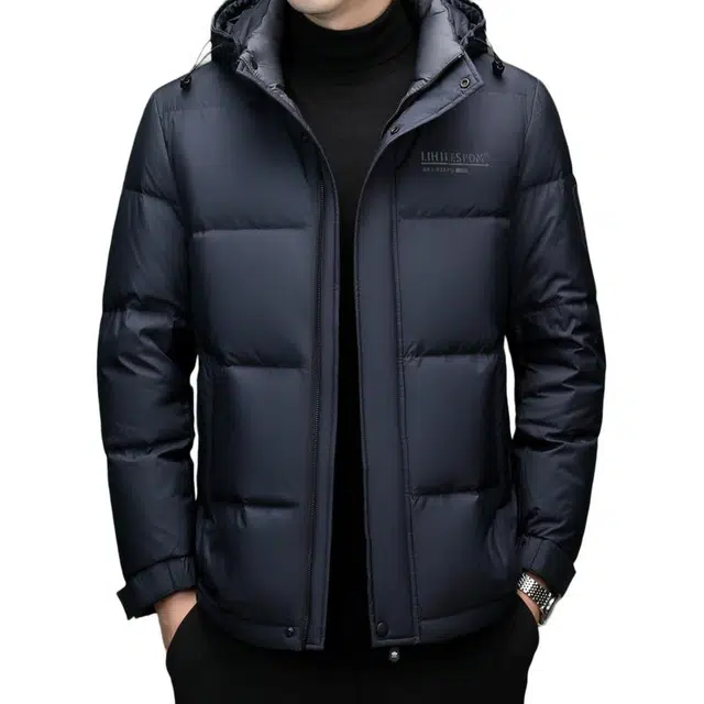 太子龍 品牌高端商务休闲加厚保暖白鸭绒外套棉服 男款