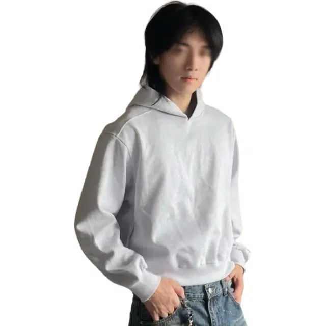 单爵 简约百搭基础连帽上衣男秋季季重磅抗皱短宽卫衣 男女同款