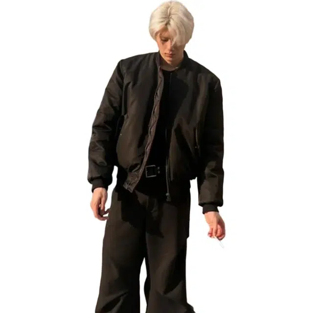 单爵 美式复古黑红内衬外套男潮牌欧美街头撞色夹克 男女同款