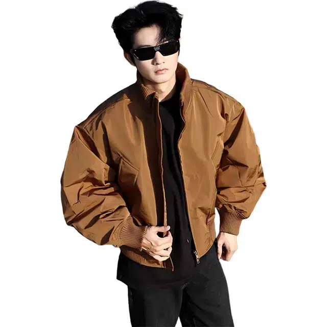 单爵 美拉德飞行员外套男款秋冬季立领短款棒球棉服 男女同款