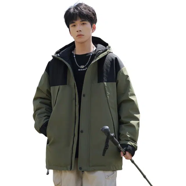 太子龍 高档品牌宽松休闲情侣款棉服 男款