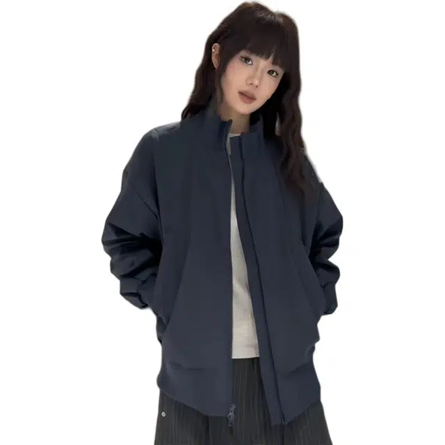 单爵 美式复古显白飞行员外套男秋季痞帅立领高街夹克 男女同款