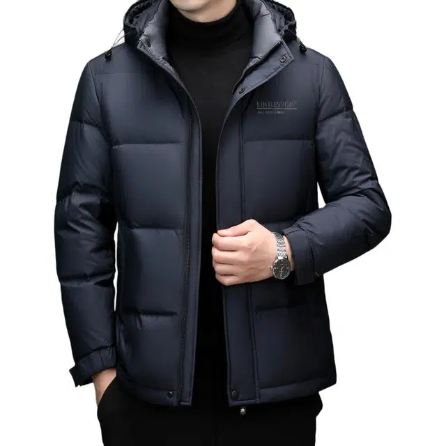 太子龍 品牌高端商务休闲加厚保暖白鸭绒外套棉服 男款