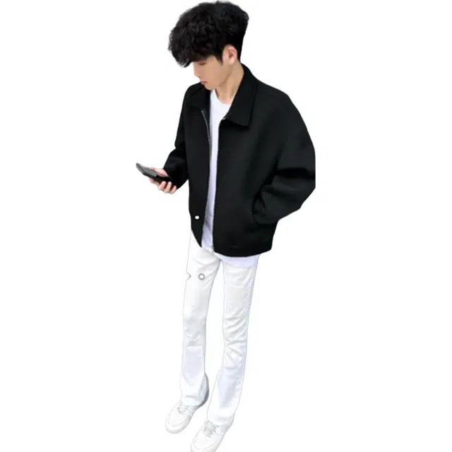 单爵 美式高街微喇裤男潮牌直筒修身显瘦牛仔裤 男女同款