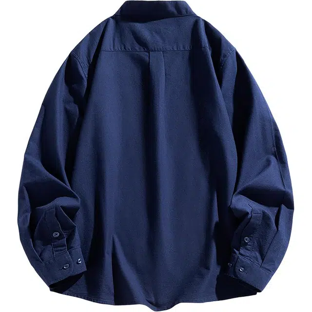 头号青年 舒适有型简约大方亨利领潮流质感耐穿衬衫 男款