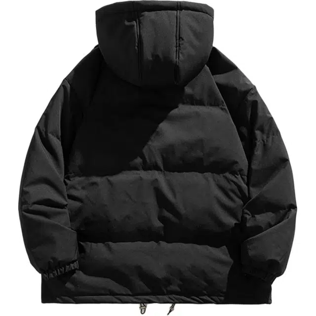 希越 男女同款宽松大码连帽外套御寒保暖轻薄棉袄羽绒服 男款