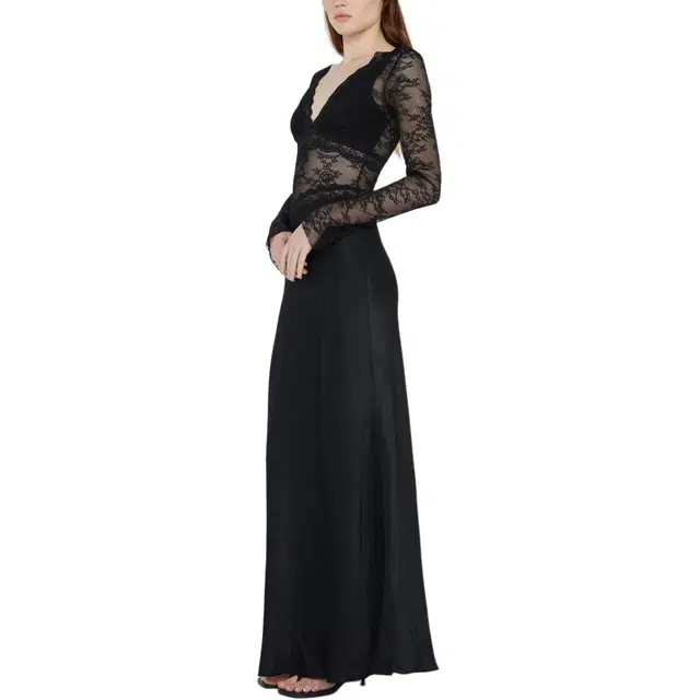 BEC+BRIDGE LOANI LONG SLEEVE MAXI DRESS V