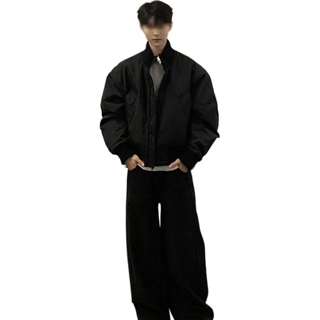 单爵 美式复古飞行员外套男秋冬穿搭短款廓形立领棒球棉衣棉服 男女同款