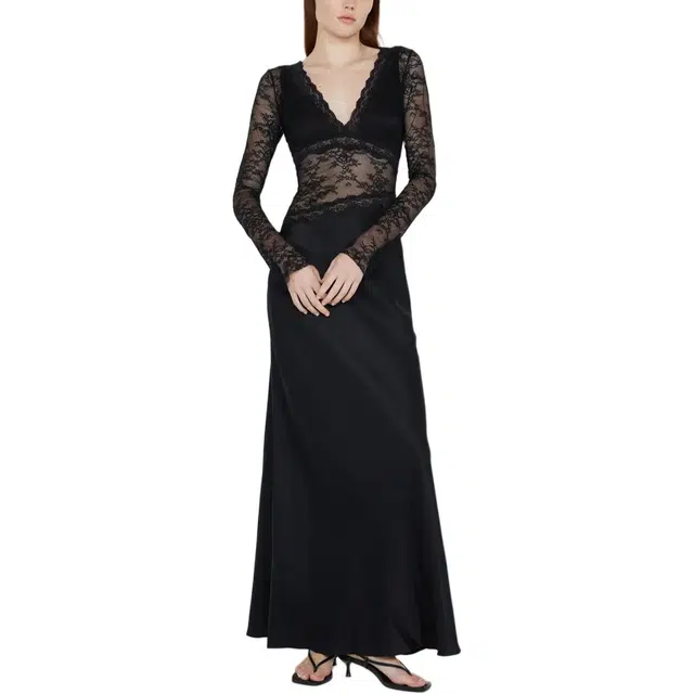 BEC+BRIDGE LOANI LONG SLEEVE MAXI DRESS V