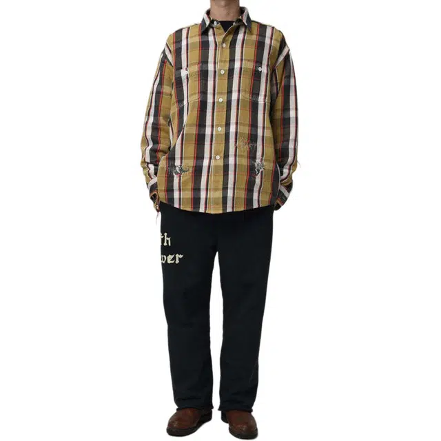 bowwow SS25 ZIP DAMAGED SWEAT PANTS