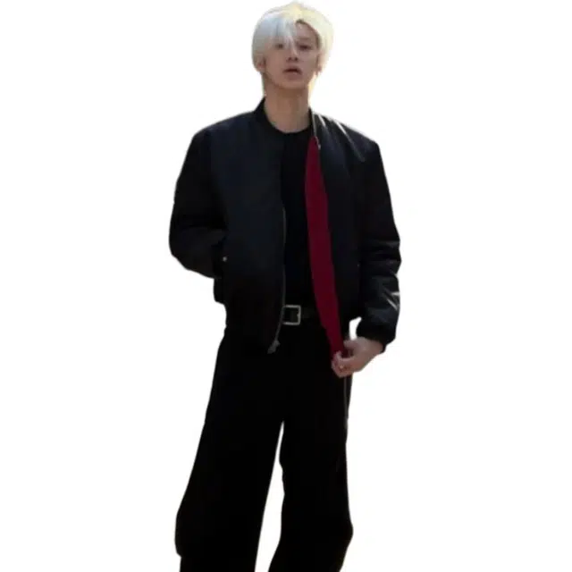 单爵 美式复古黑红内衬外套男潮牌欧美街头撞色夹克 男女同款