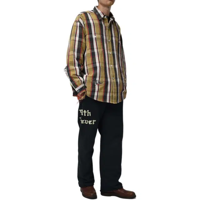 bowwow SS25 ZIP DAMAGED SWEAT PANTS